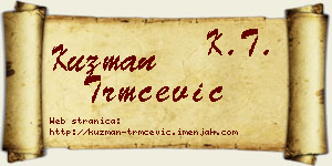 Kuzman Trmčević vizit kartica